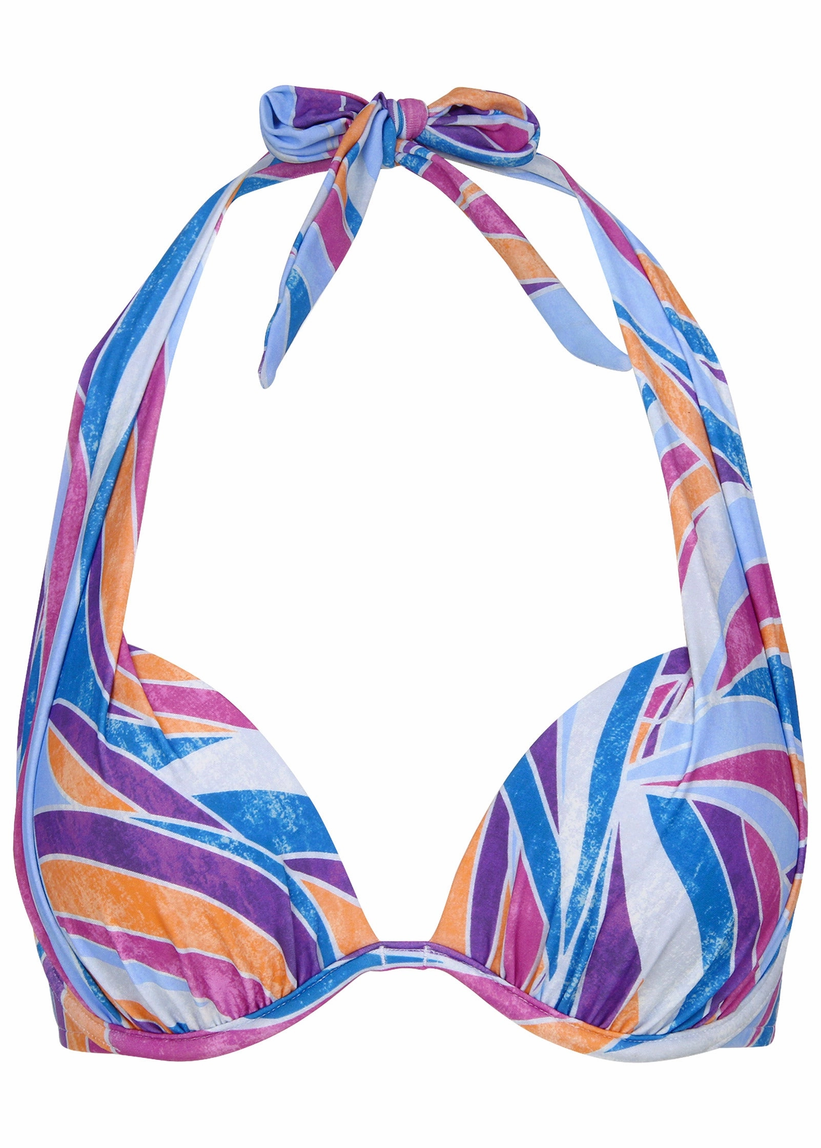 Marilyn Push-Up Halter Top - Santa Monica Abstract