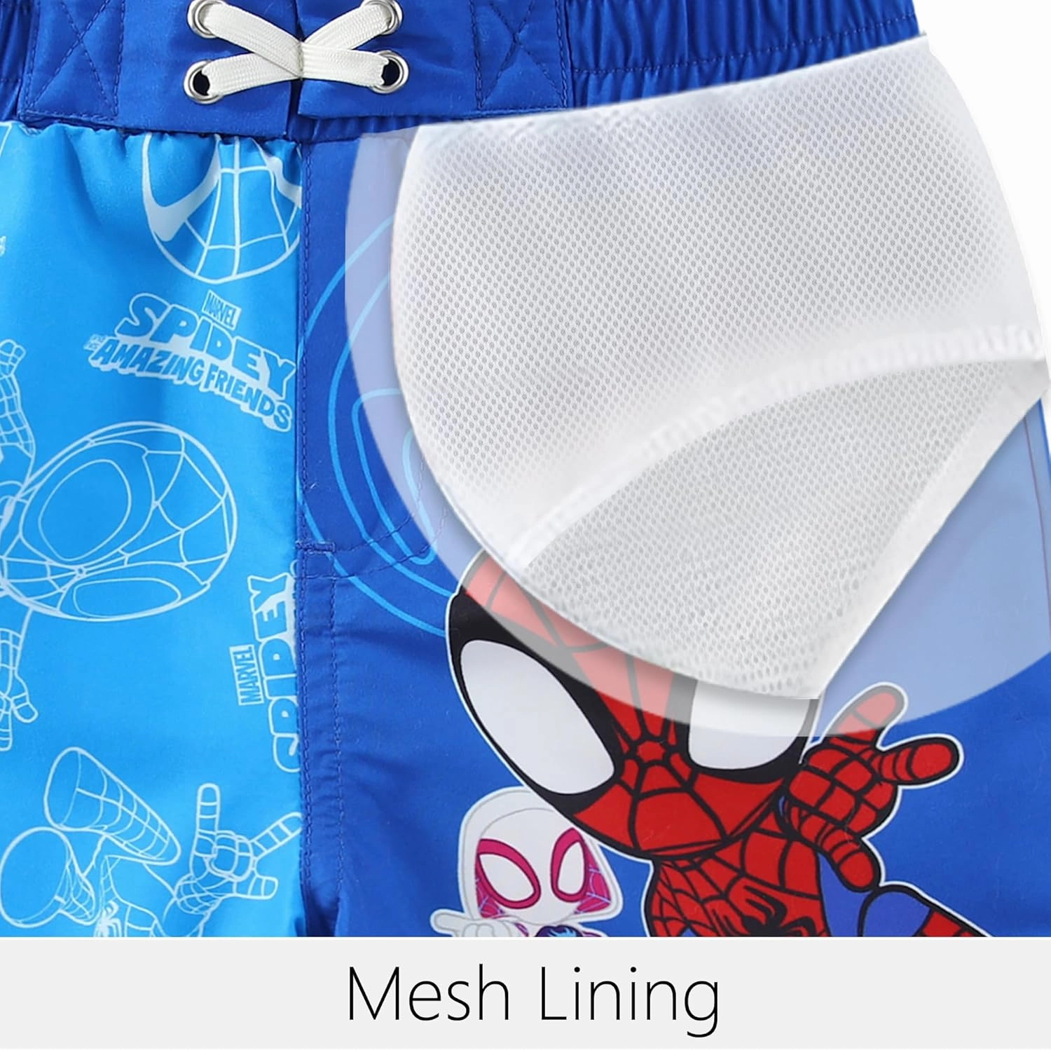Marvel Avengers Boys UPF 50  Swim Trunks Bathing Suit for Toddler and Big Kids