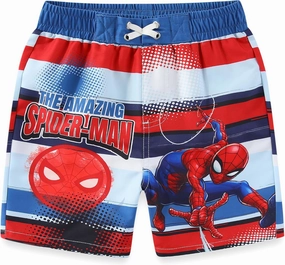 Marvel Avengers Boys UPF 50  Swim Trunks Bathing Suit for Toddler and Big Kids