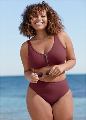 Maui Bikini Bottom - Dark Mahogany
