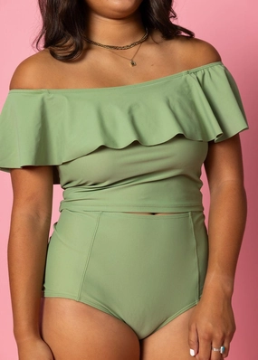 Meadow Green | High-Waisted Bottoms
