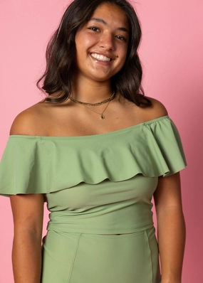 Meadow Green | Ruffled Around Top