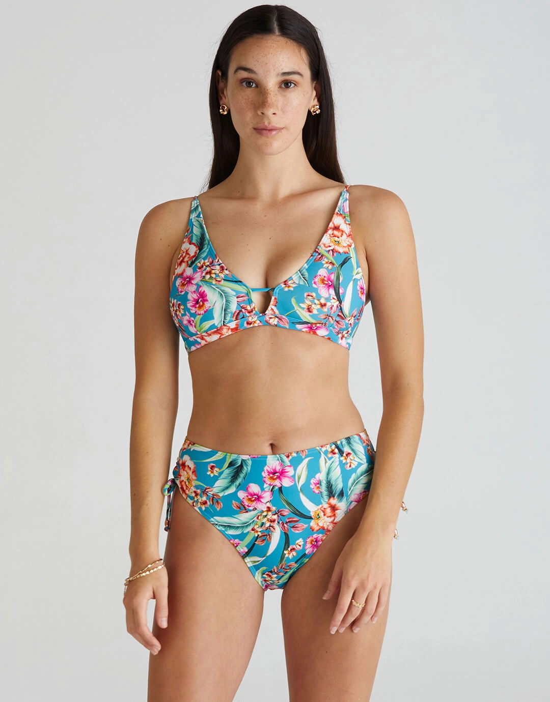 Melody Cara Bralette Bikini Top - Multi