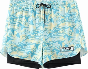 Men's 5" Swim Trunks Quick-Dry Anti Exposure Board Shorts Double Layer with Vibrant Prints for Surfing Gym Swimming