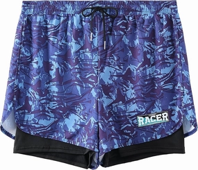 Men's 5" Swim Trunks Quick-Dry Anti Exposure Board Shorts Double Layer with Vibrant Prints for Surfing Gym Swimming