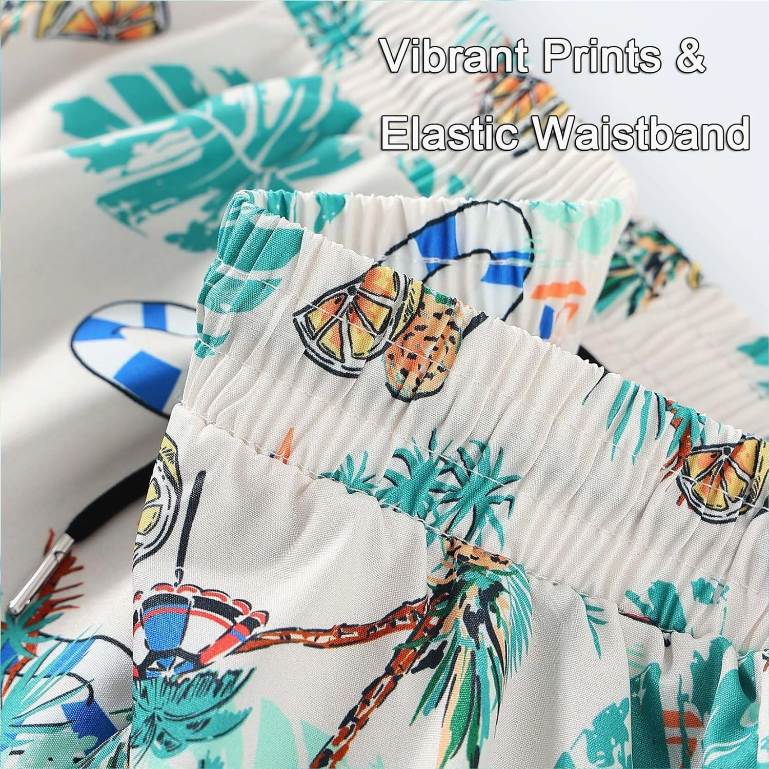 Men's 5" Swim Trunks Quick-Dry Anti Exposure Board Shorts Double Layer with Vibrant Prints for Surfing Gym Swimming