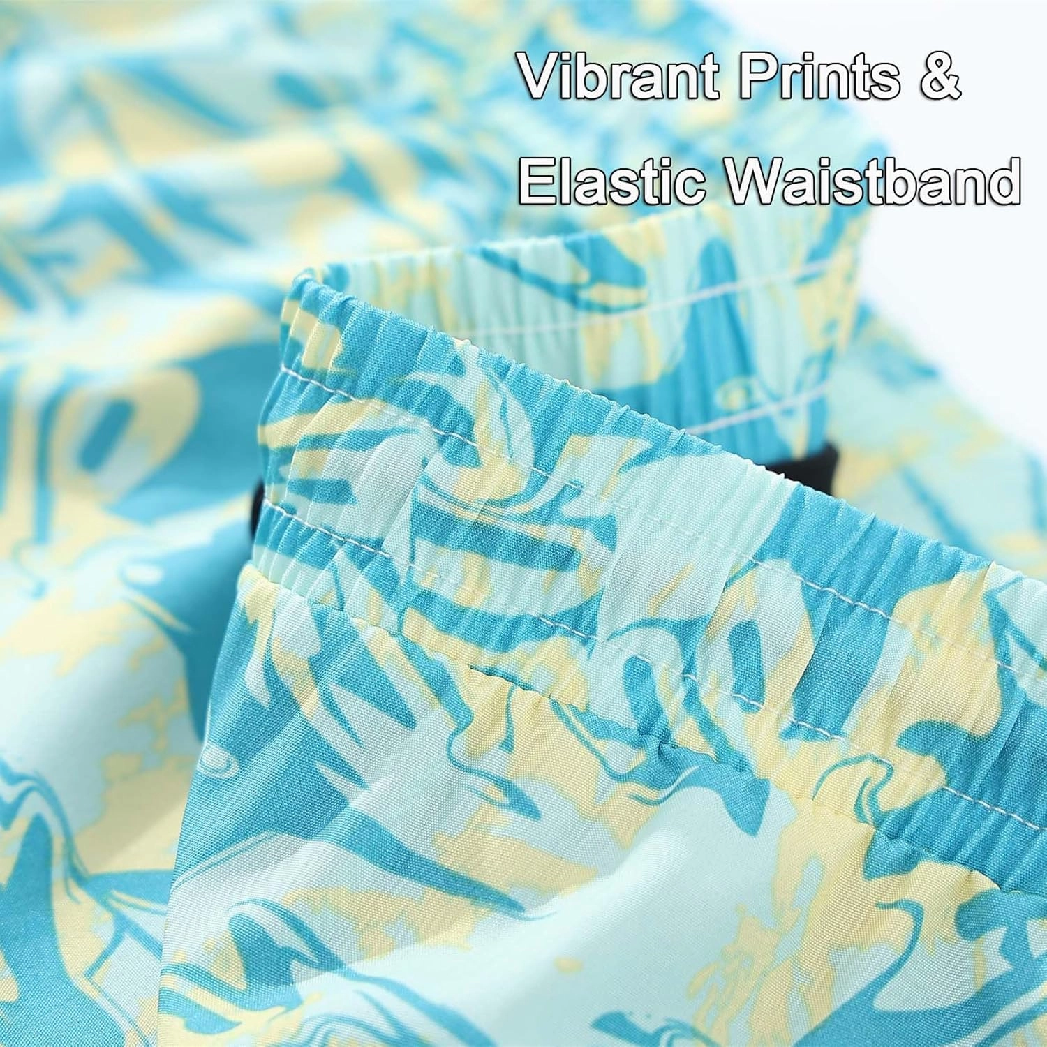 Men's 5" Swim Trunks Quick-Dry Anti Exposure Board Shorts Double Layer with Vibrant Prints for Surfing Gym Swimming