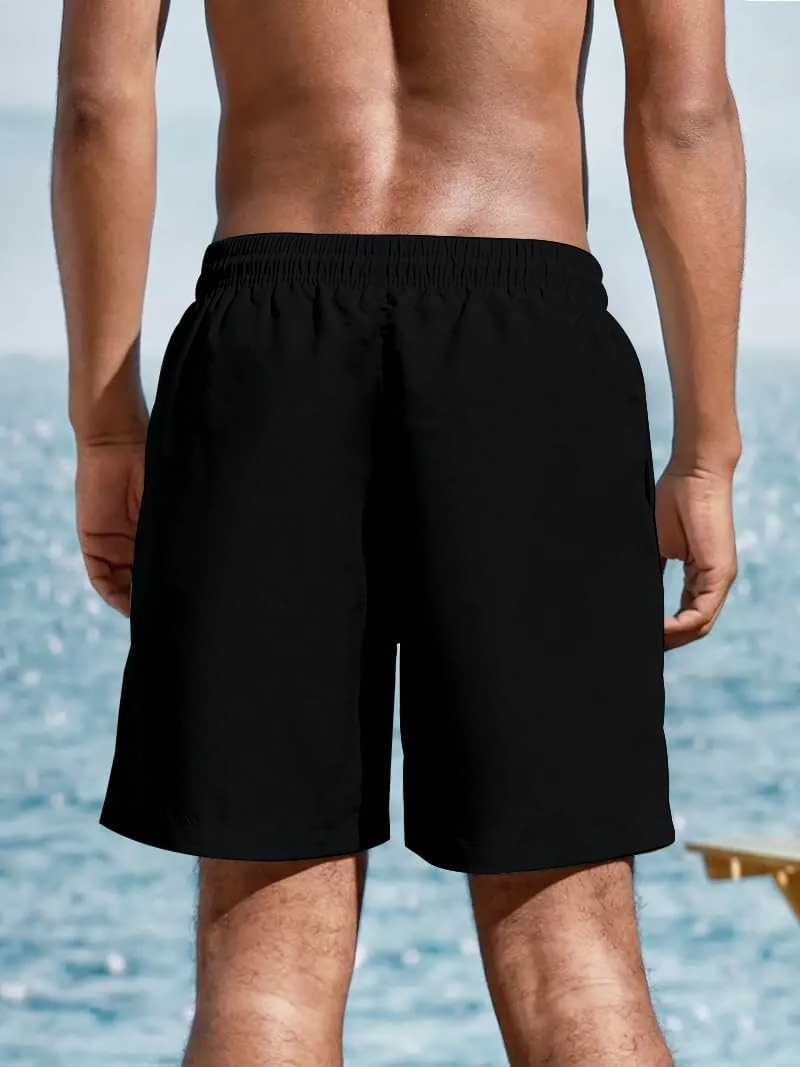 Men's Beach Shorts with Elastic Waistband Vacation & Summer Outdoor Activities