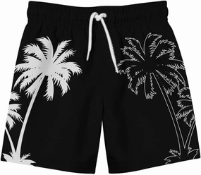 Men's Beach Shorts with Elastic Waistband Vacation & Summer Outdoor Activities