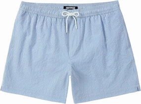 Men's Swim Shorts 5 inch Seersucker Swimming Trunks for Men Swim Suits Beach Shorts