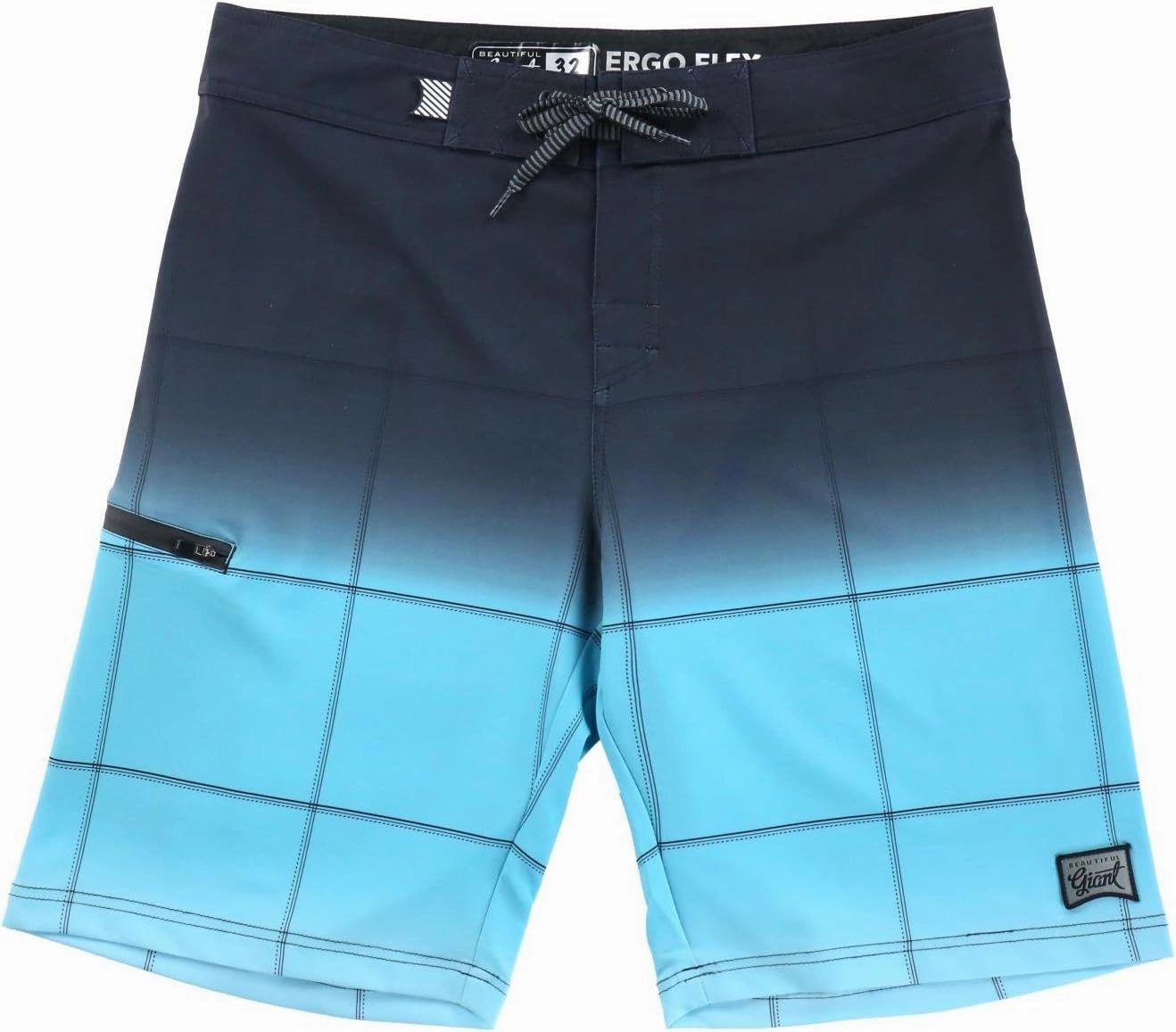 Men's Swim Trunks 22 Quick Dry Board Shorts with Key Keeper, No Mesh Lining - Perfect for Surfing & Swimming
