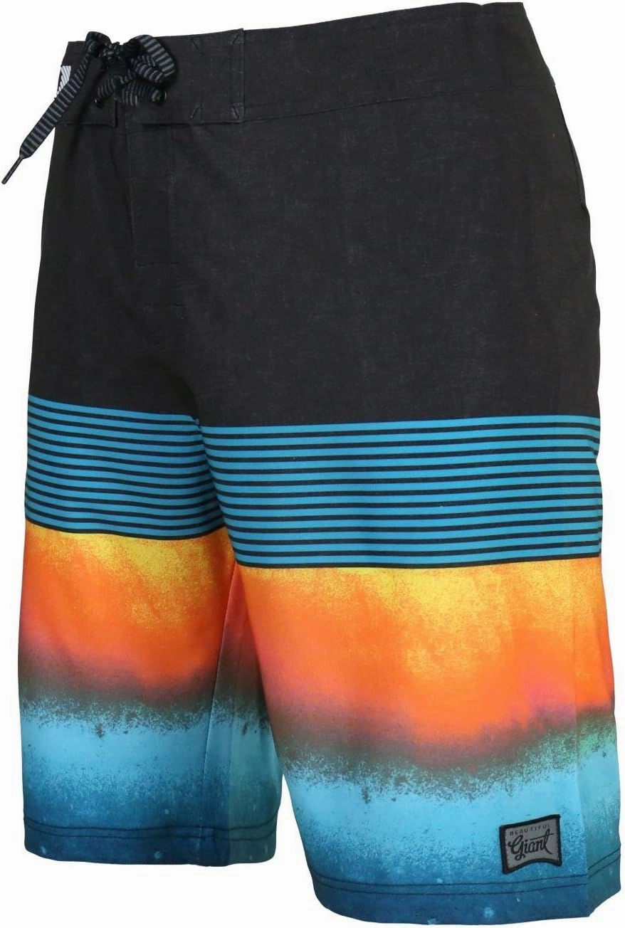 Men's Swim Trunks 22 Quick Dry Board Shorts with Key Keeper, No Mesh Lining - Perfect for Surfing & Swimming