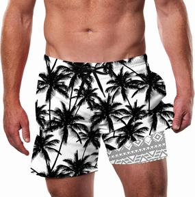 Men's Swim Trunks 5.5 Inch Bathing Suits for Men 2 in 1 Board Shorts with Compression Liner