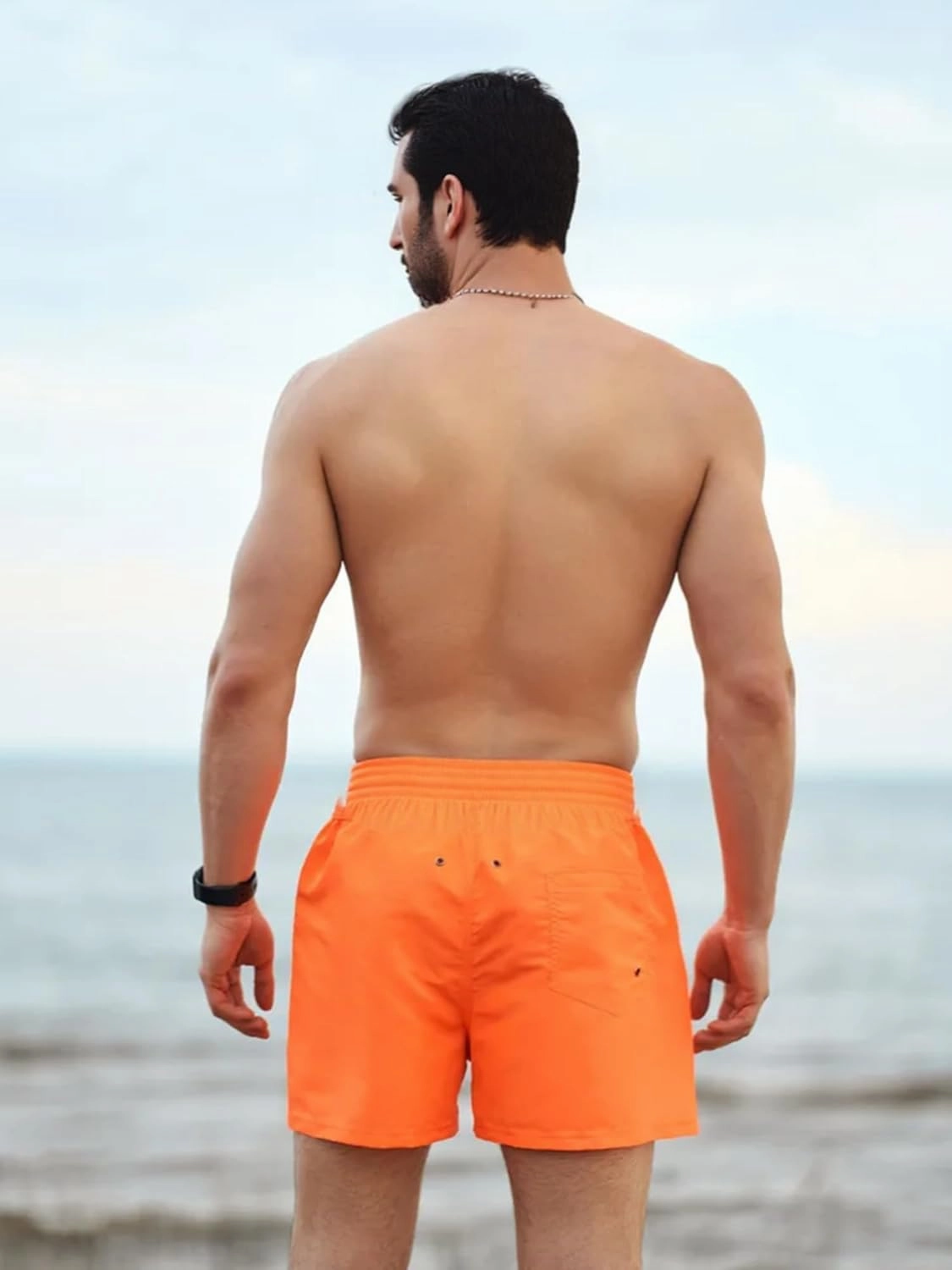 Men's Swim Trunks 5" Quick Dry Bathing Suit Mens Sports Beach Shorts with Mesh Lining