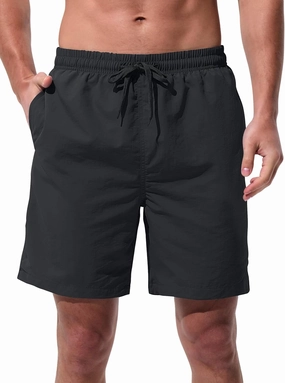 Men's Swim Trunks Beach Board Shorts Quick Dry Swimsuit Bathing Suits with Pockets 7 Inch Inseam Mesh Lining