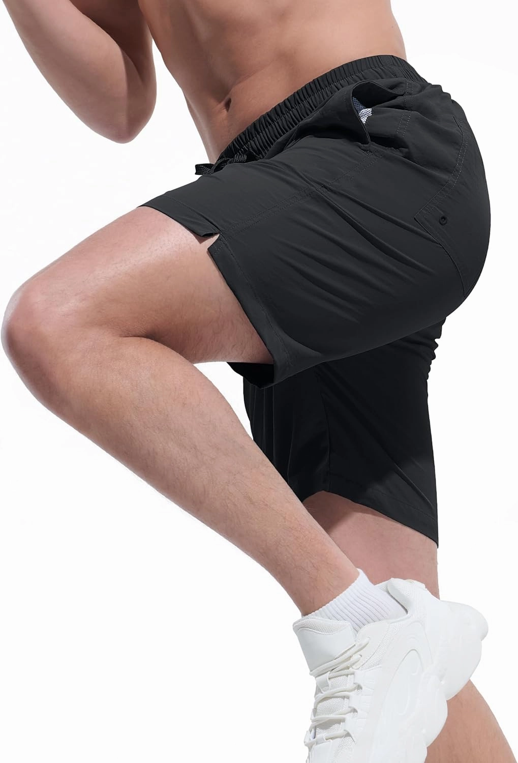 Men's Swim Trunks Beach Board Shorts Quick Dry Swimsuit Bathing Suits with Pockets 7 Inch Inseam Mesh Lining