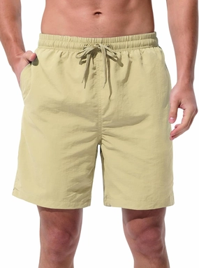 Men's Swim Trunks Beach Board Shorts Quick Dry Swimsuit Bathing Suits with Pockets 7 Inch Inseam Mesh Lining