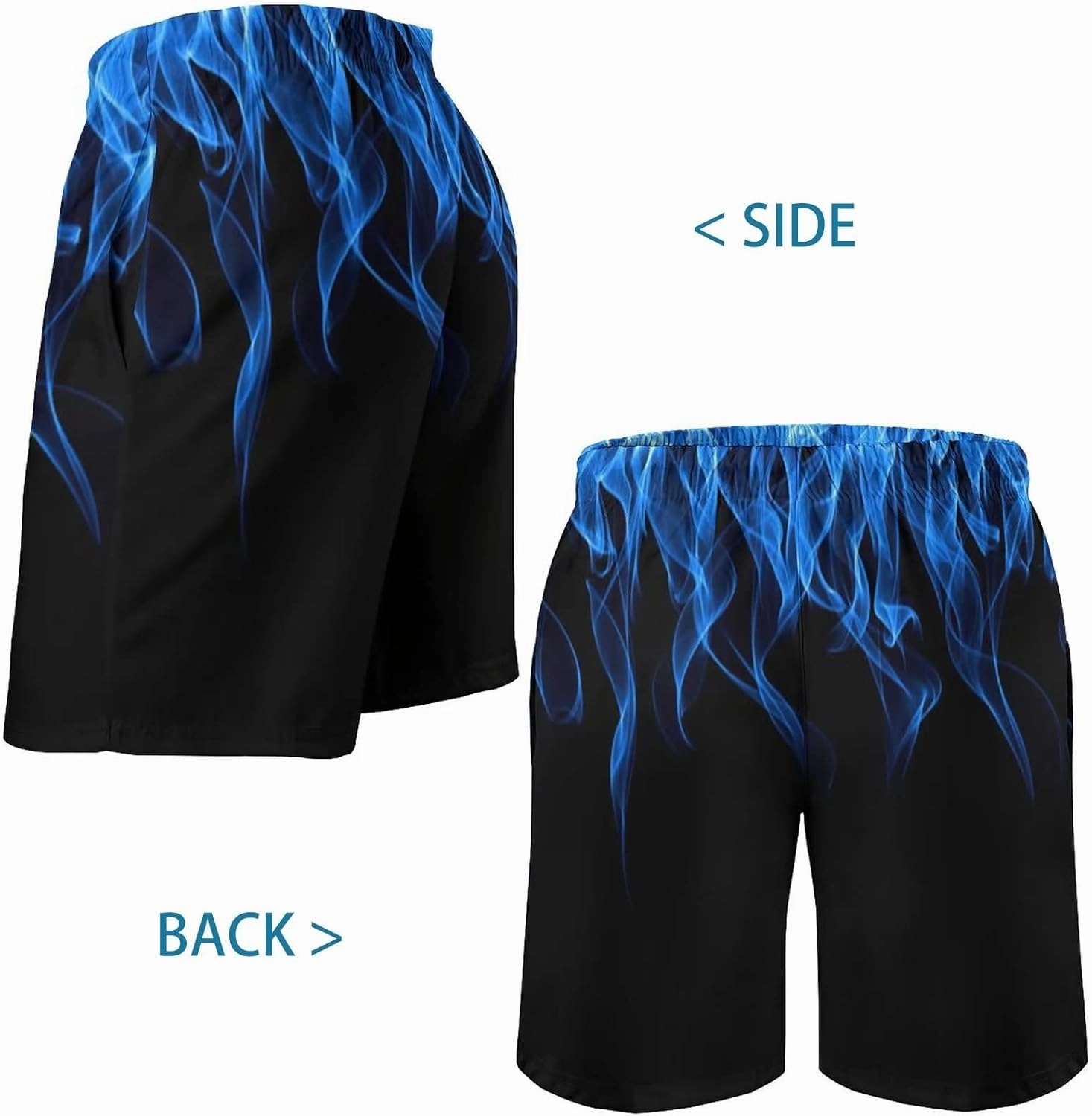 Men's Swim Trunks Hawaiian Bathing Mesh Lining Suit Swimsuits Beach Shorts with Pockets