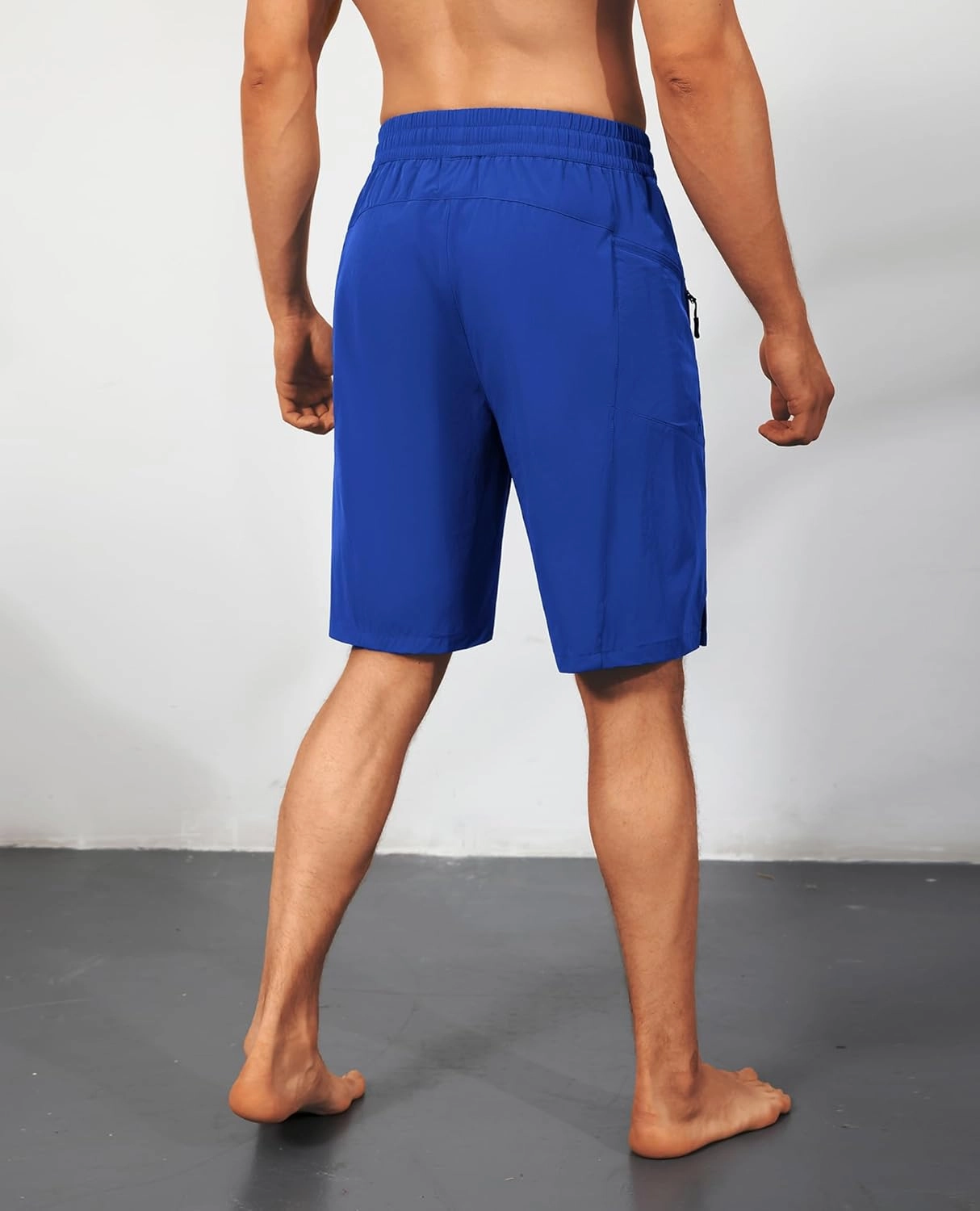 Men's Swim Trunks Quick Dry Beach Shorts with Zipper Pockets, UPF 50 , Swimming, Surfing, Outdoor - No Mesh Liner