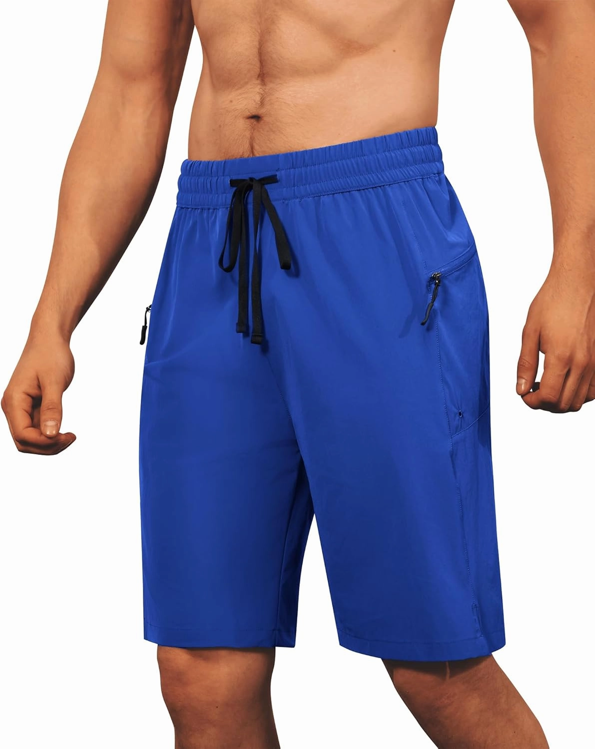Men's Swim Trunks Quick Dry Beach Shorts with Zipper Pockets, UPF 50 , Swimming, Surfing, Outdoor - No Mesh Liner