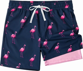 Men's Swim TrunksMesh Lining Quick Dry with Pockets Beach Shorts Hawaiian