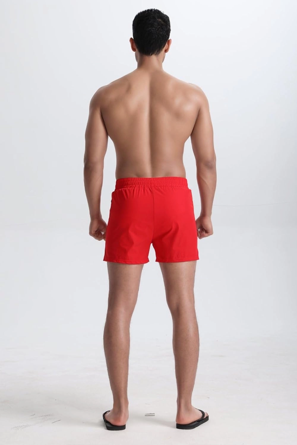 Mens 5" with Zipper Quick Dry Beach Shorts for Swimming Men Bathing Suit