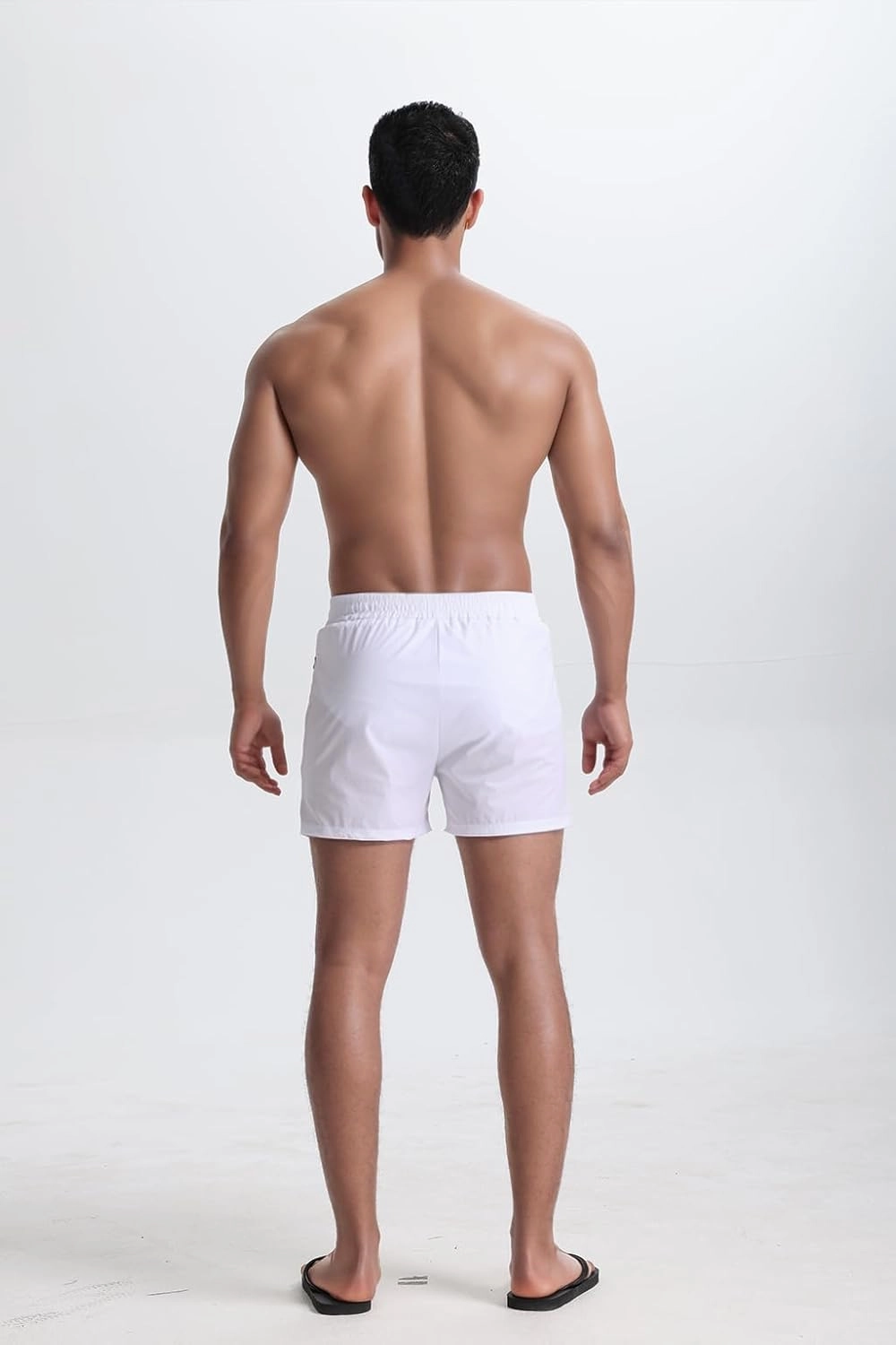 Mens 5" with Zipper Quick Dry Beach Shorts for Swimming Men Bathing Suit