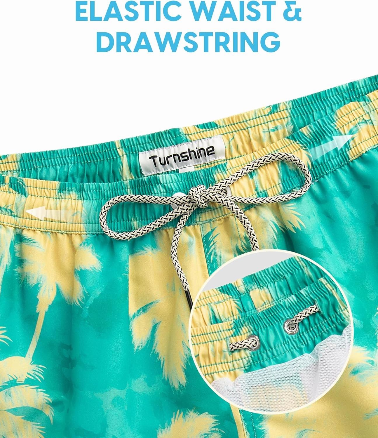 Mens Swim Trunks 5 Inch Swimming Shorts with Mesh Lining Quick Dry Bathing Suits for Men Swimwear