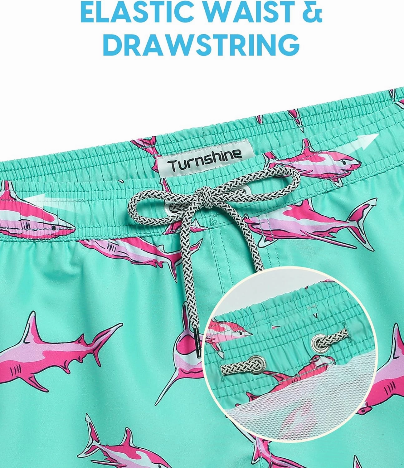 Mens Swim Trunks 5 Inch Swimming Shorts with Mesh Lining Quick Dry Bathing Suits for Men Swimwear