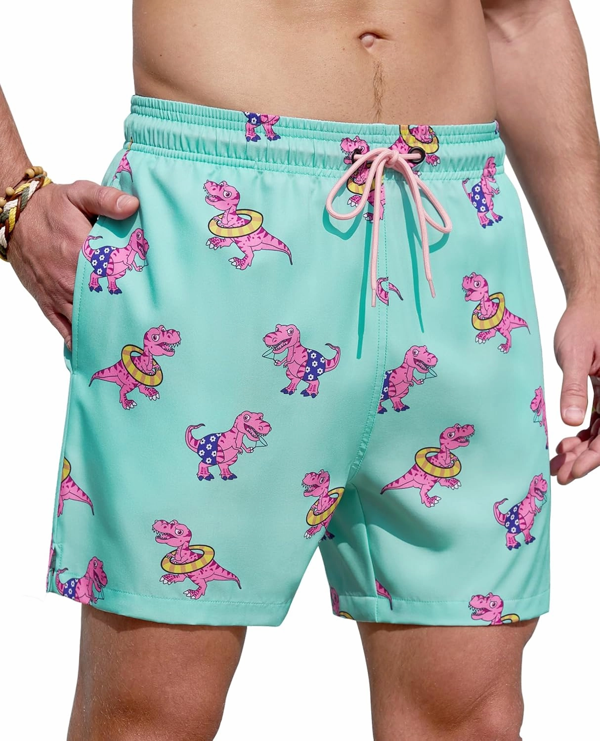 Mens Swim Trunks 5 Inch with Mesh Lining Quick Dry Stretch Bathing Suits for Men Board Shorts Men's Swimwear