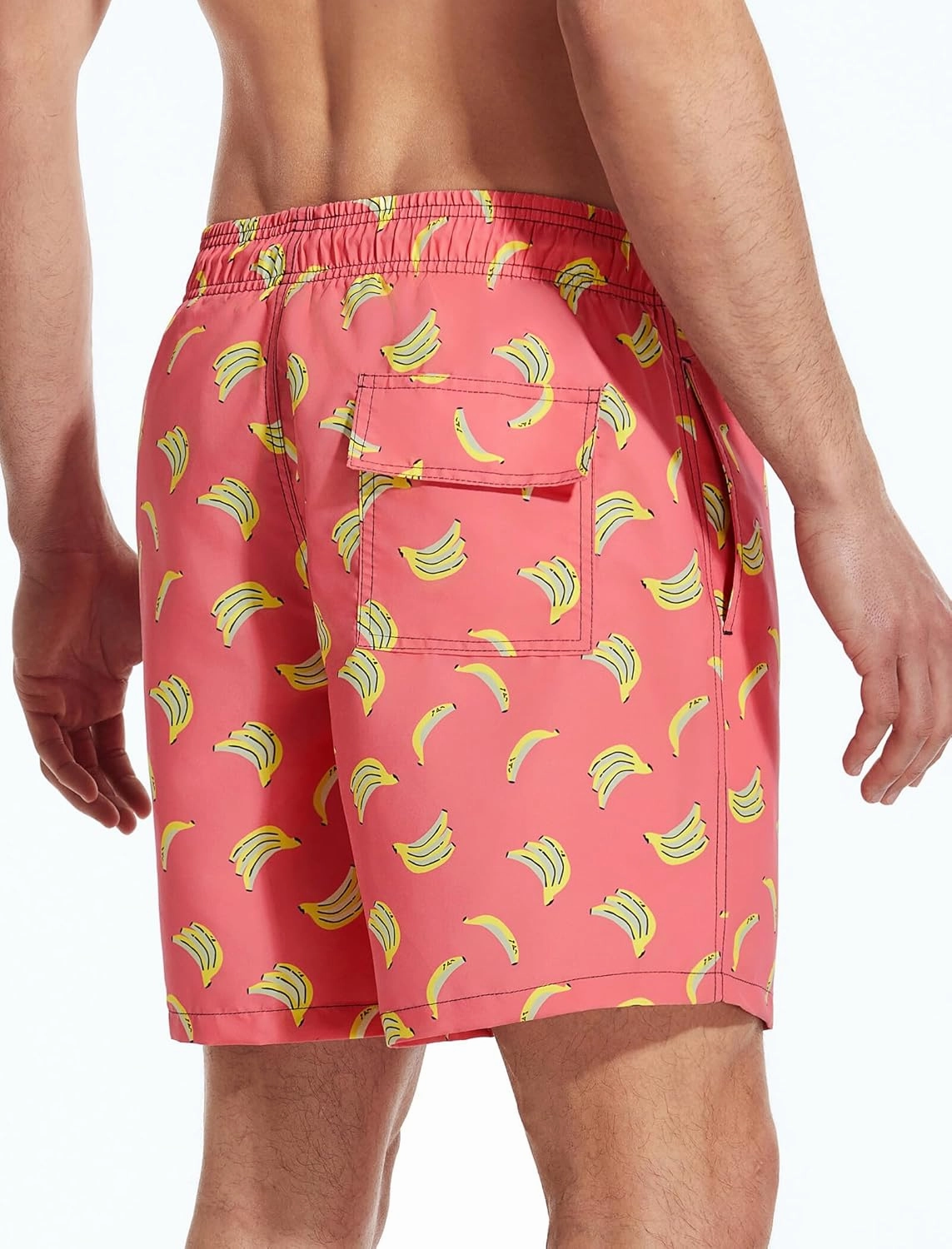 Mens Swim Trunks 6 Inch Inseam Mesh Lining Bathing Suits Quick Dry Beach Shorts Swimsuits Swimwear with Pockets