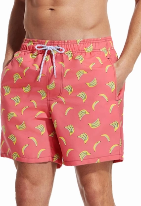 Mens Swim Trunks 6 Inch Inseam Mesh Lining Bathing Suits Quick Dry Beach Shorts Swimsuits Swimwear with Pockets