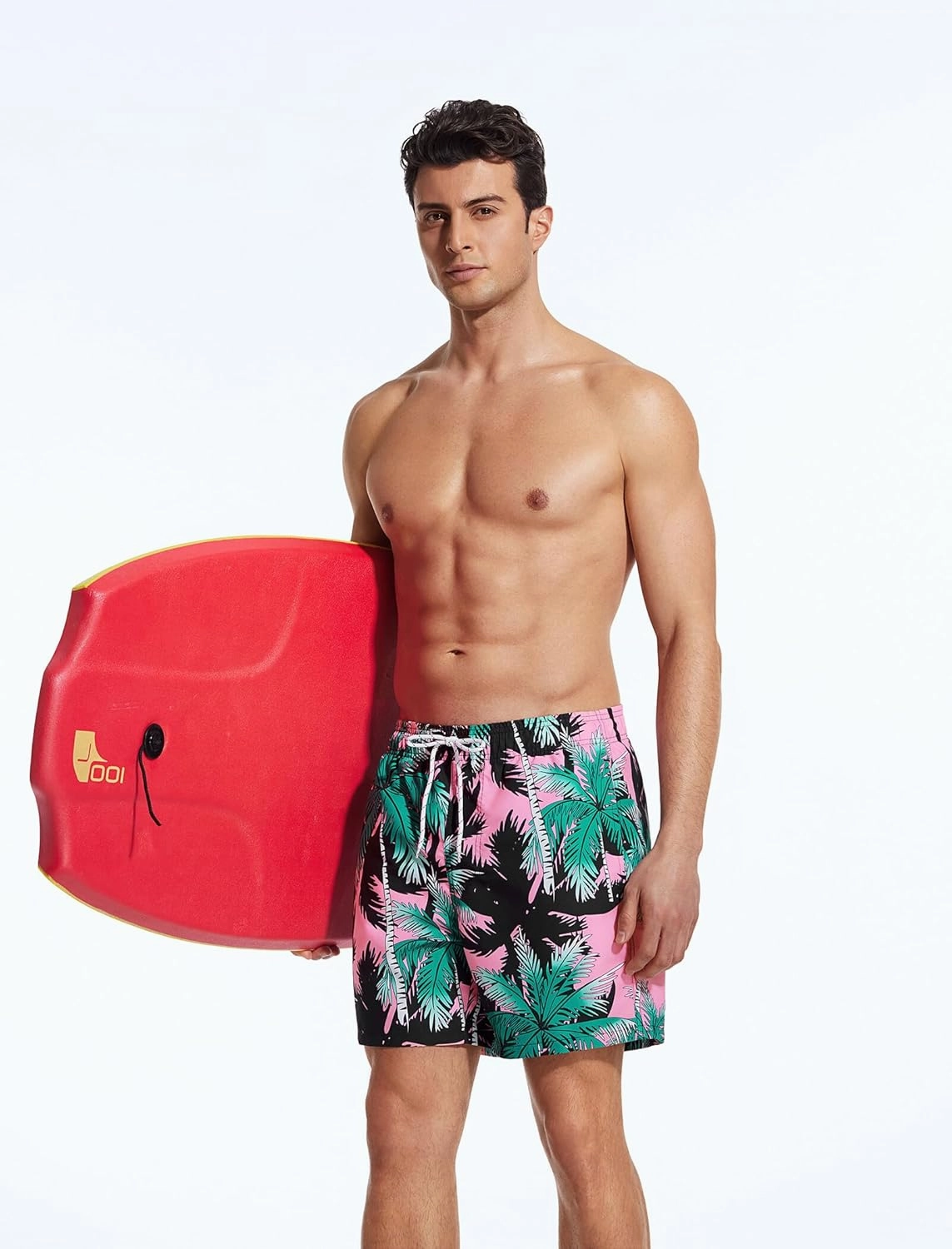 Mens Swim Trunks 6 Inch Inseam Mesh Lining Bathing Suits Quick Dry Beach Shorts Swimsuits Swimwear with Pockets