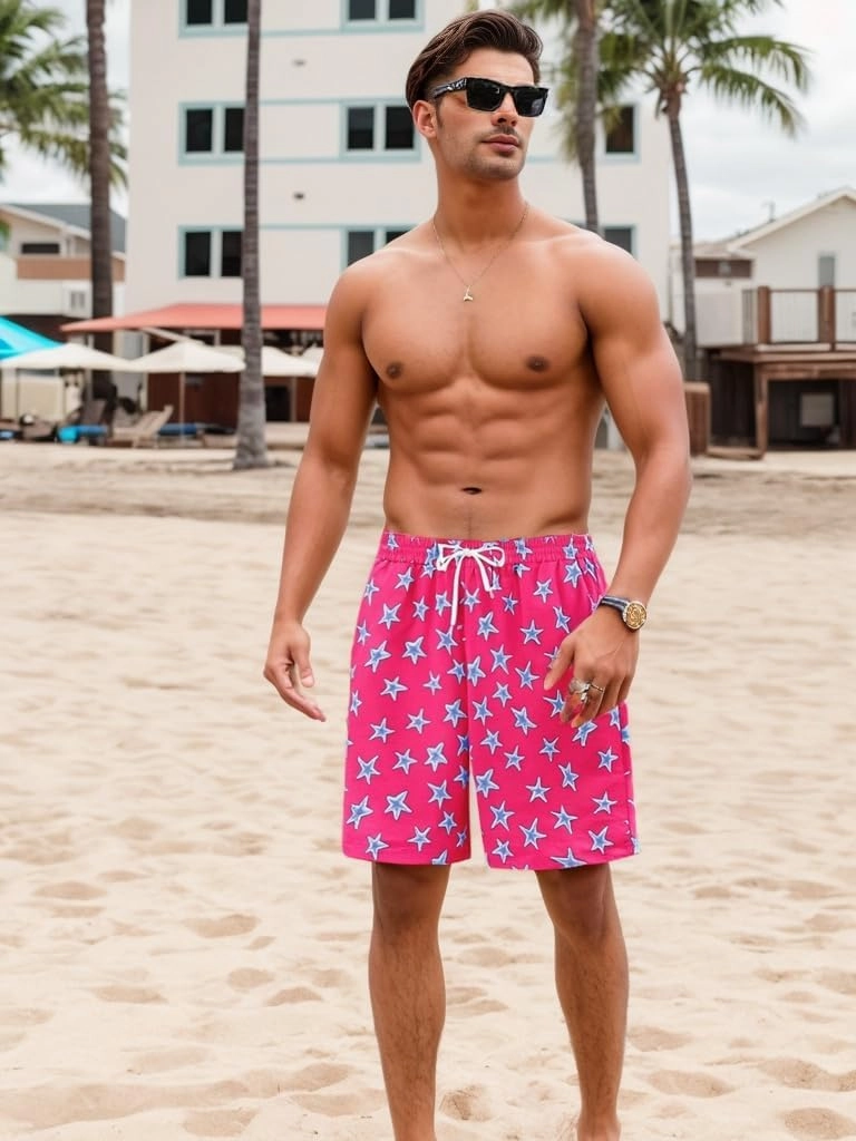 Mens Swim Trunks 7 Inch 9 Inch Quick Dry Board Shorts Swimwear Bathing Suit Beach Swim Shorts with Pockets