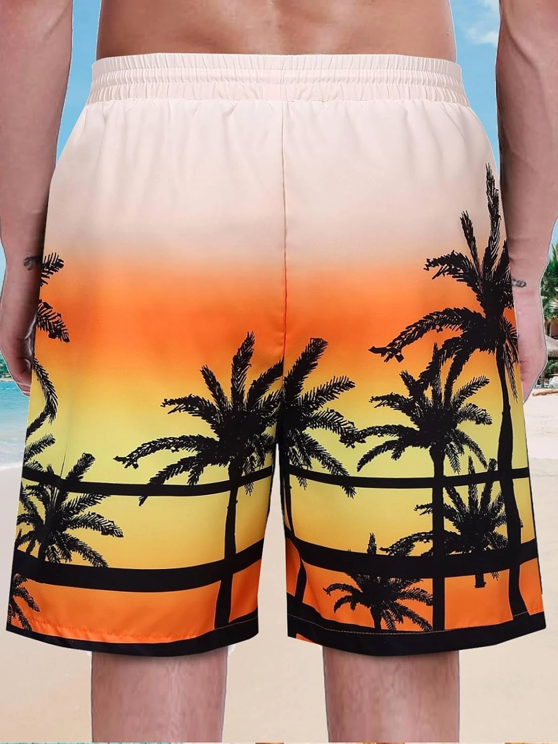 Mens Swim Trunks 7 Inch 9 Inch Quick Dry Board Shorts Swimwear Bathing Suit Beach Swim Shorts with Pockets