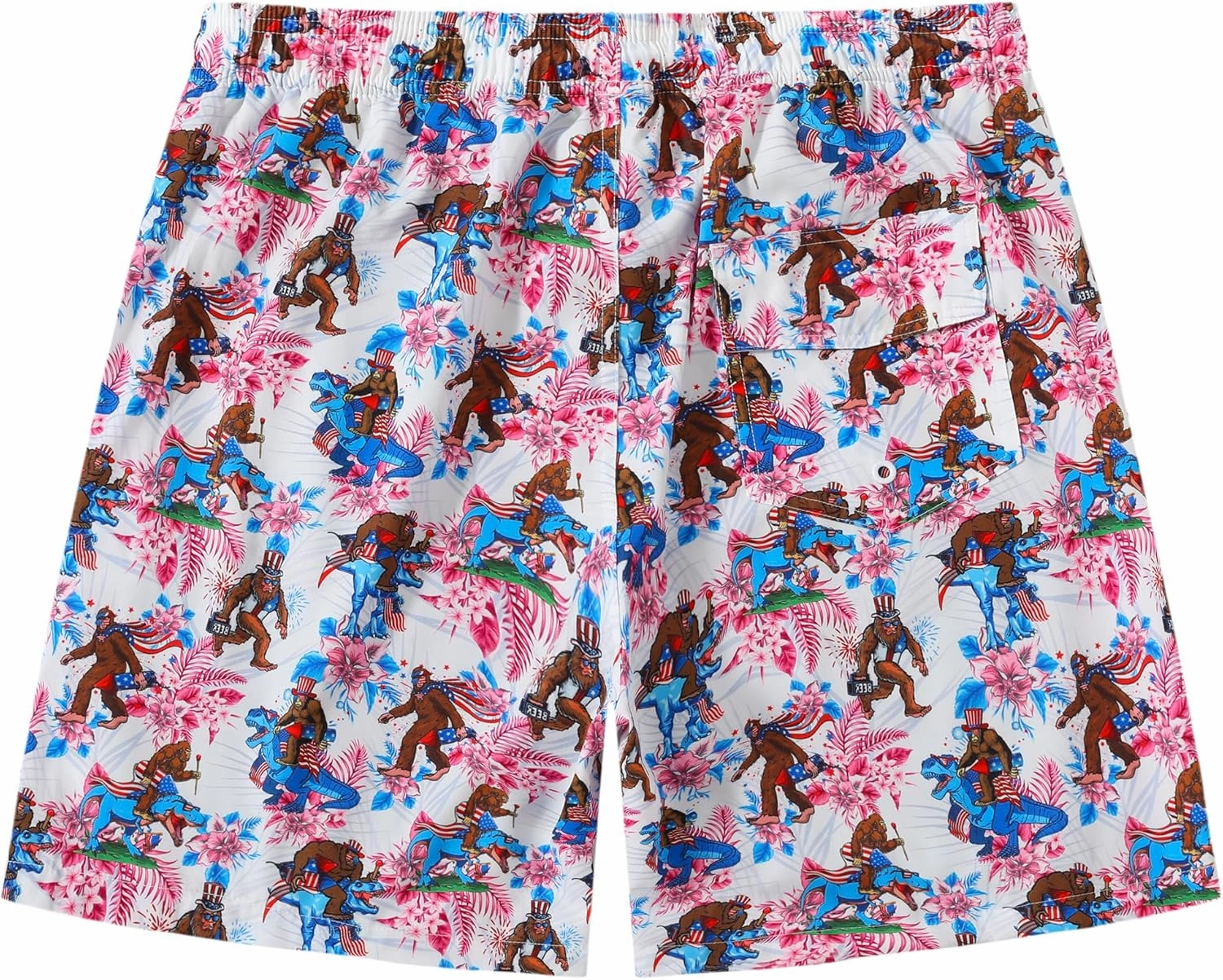 Mens Swim Trunks 7 Inch Inseam Board Shorts with Compression Liner Swimsuit Bathing Suit Quick Dry