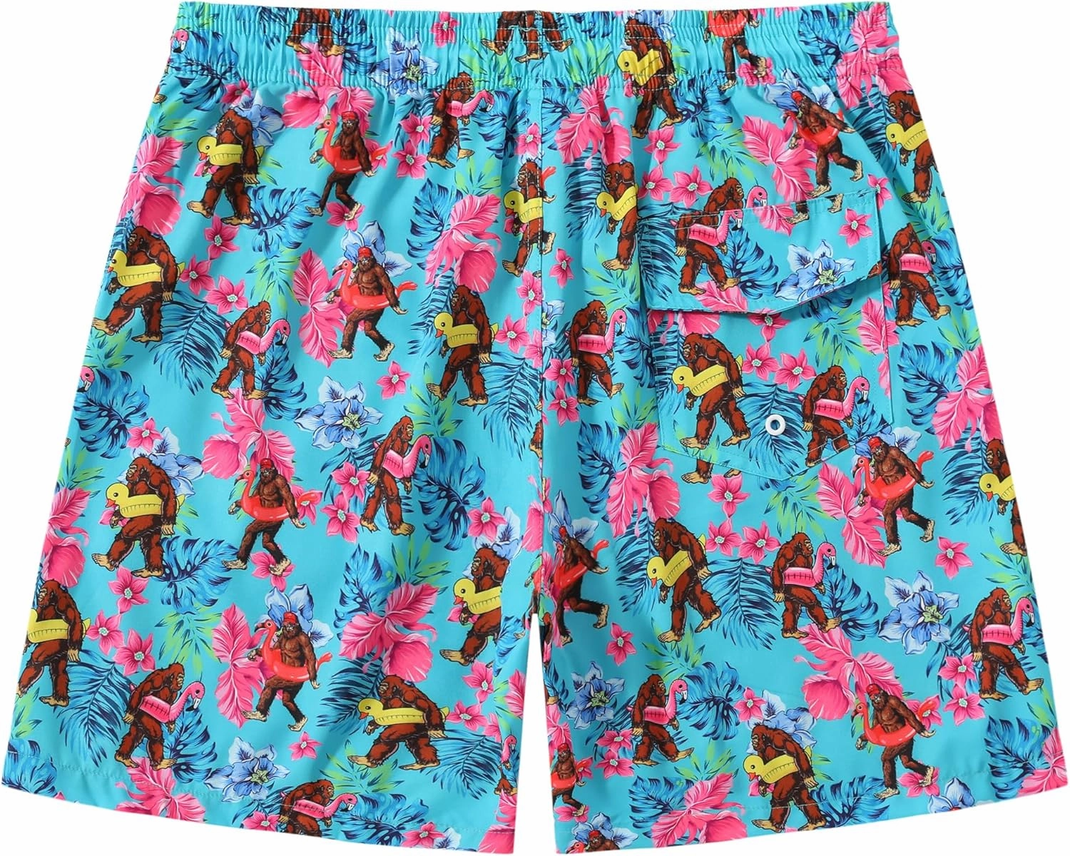 Mens Swim Trunks 7 Inch Inseam Board Shorts with Compression Liner Swimsuit Bathing Suit Quick Dry