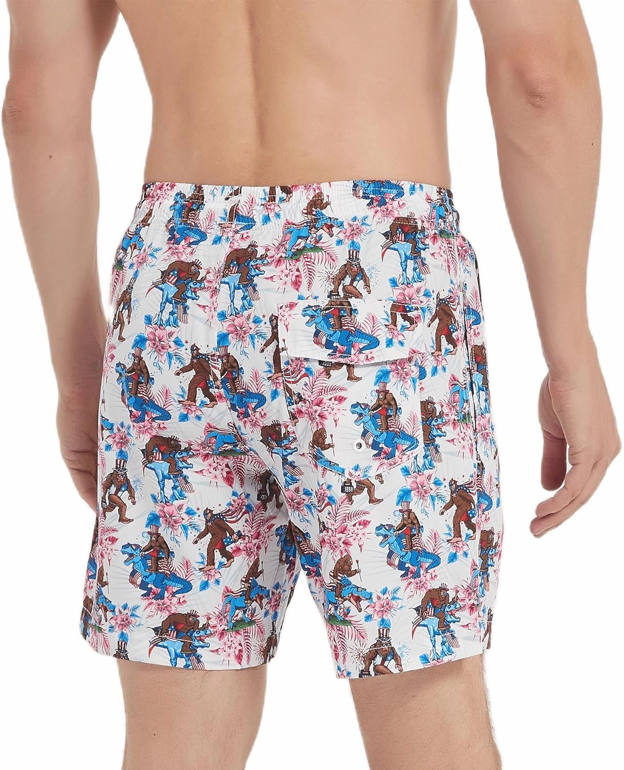 Mens Swim Trunks 7 Inch Inseam Board Shorts with Compression Liner Swimsuit Bathing Suit Quick Dry