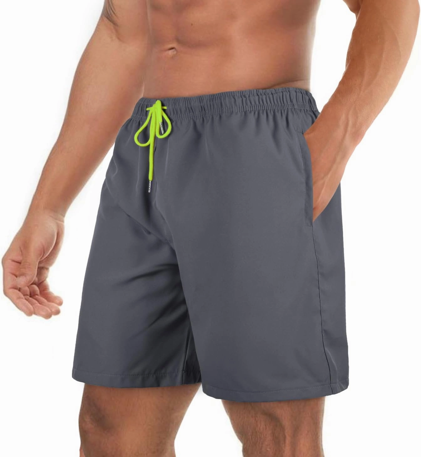Mens Swim Trunks 7" Quick Dry Swim Shorts Swimsuit Swimming Trunks Swimwear with Pockets