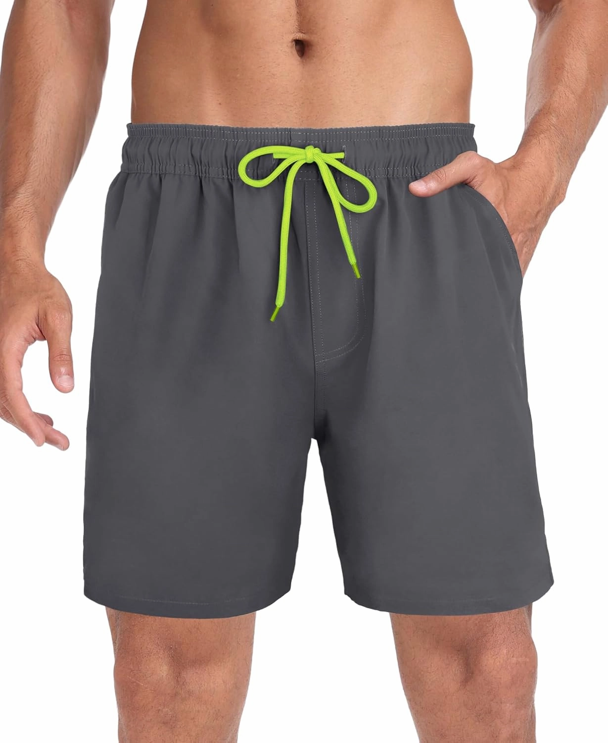 Mens Swim Trunks 7" Quick Dry Swim Shorts Swimsuit Swimming Trunks Swimwear with Pockets