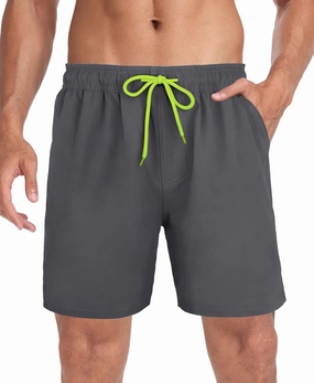Mens Swim Trunks 7" Quick Dry Swim Shorts Swimsuit Swimming Trunks Swimwear with Pockets