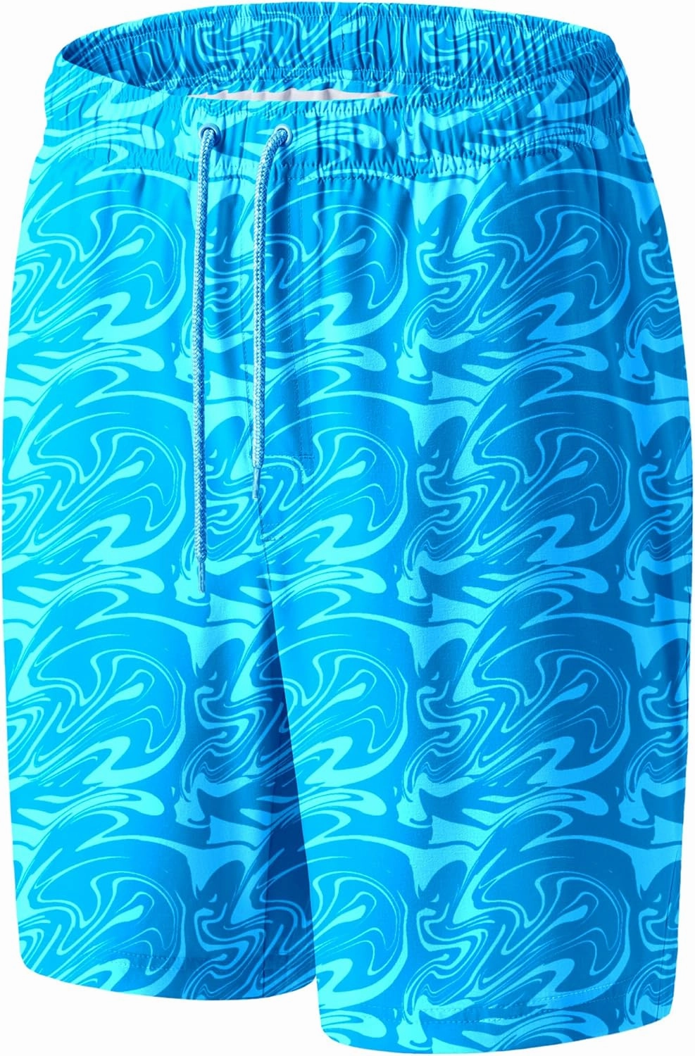 Mens Swim Trunks 8 inch Inseam Mesh Liner Quick-Dry Lightweight 4-Way Stretch Bathing Suit Swimming Trunks for Men UPF 50 