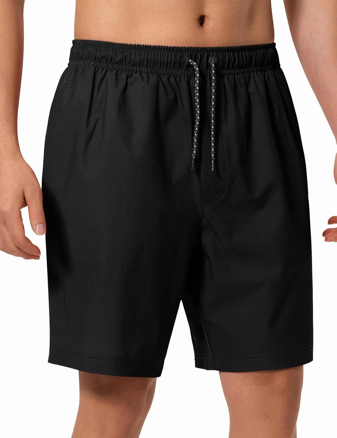 Mens Swim Trunks 8 inch Inseam Mesh Liner Quick-Dry Lightweight 4-Way Stretch Bathing Suit Swimming Trunks for Men UPF 50 