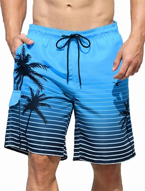 Mens Swim Trunks Bathing Suit 9" Board Shorts Quick Dry Swim Shorts Men Swimwear Mesh Lining Beach Swimsuit