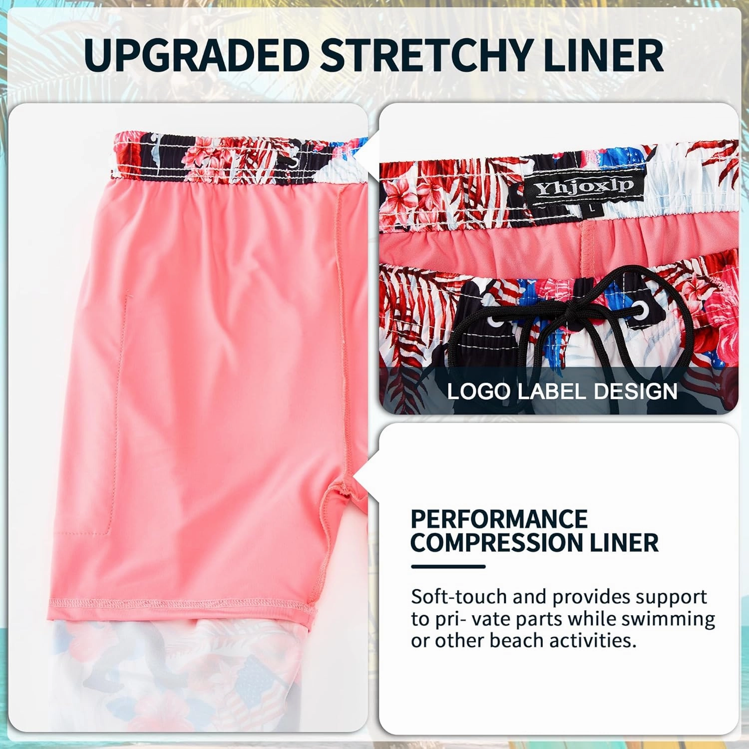 Mens Swim Trunks Quick Dry Board Shorts Bathing Suit for Men Beach Swimwear Breathable Surf Beach Shorts Swimwear