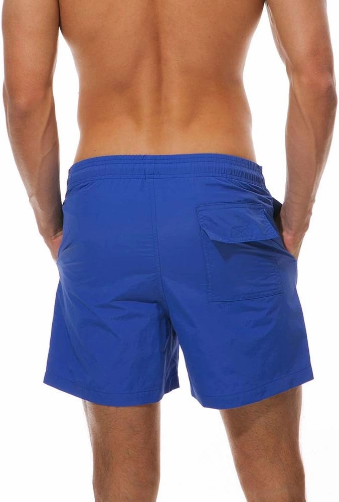 Mens Swim Trunks Quick Dry Boardshorts with Mesh Lining Above Knee Swimwear Bathing Suits