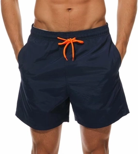Mens Swim Trunks Quick Dry Boardshorts with Mesh Lining Above Knee Swimwear Bathing Suits