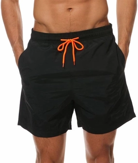 Mens Swim Trunks Quick Dry Boardshorts with Mesh Lining Above Knee Swimwear Bathing Suits