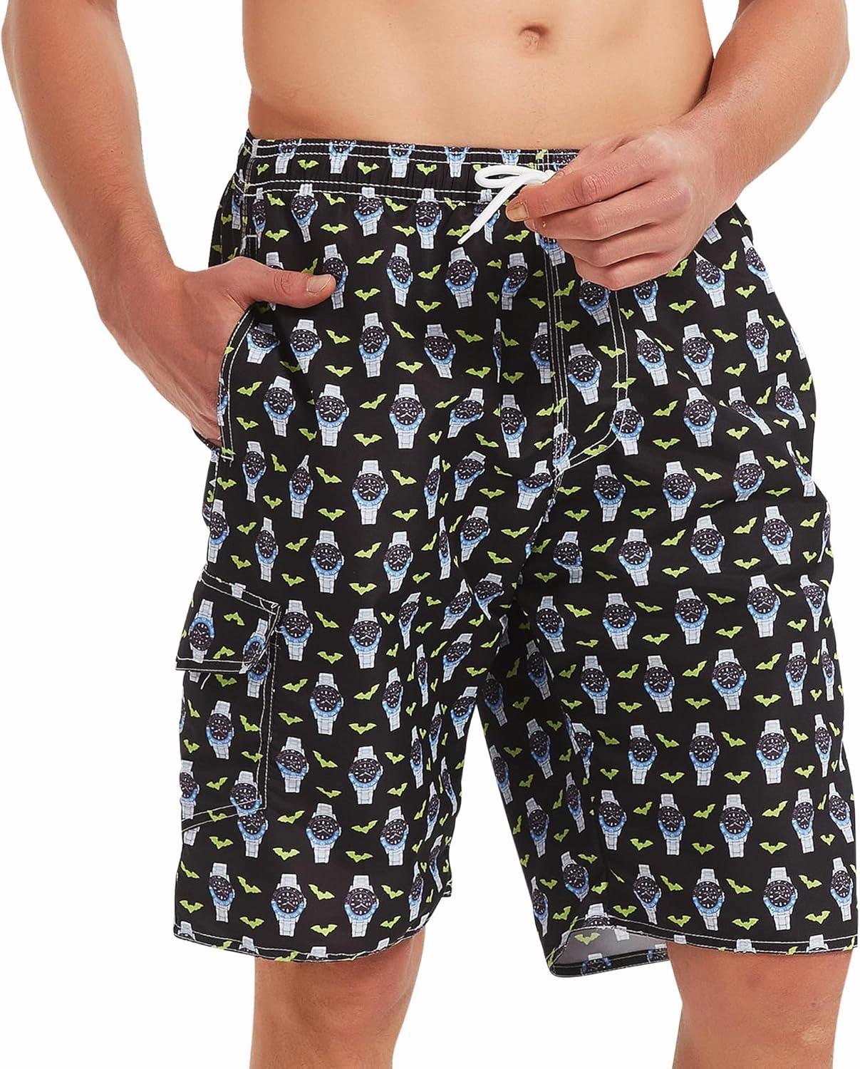 Mens Swim Trunks Swim Shorts Swimwear Swimsuit Beach Shorts Bathing Suits Quick Dry Waterproof