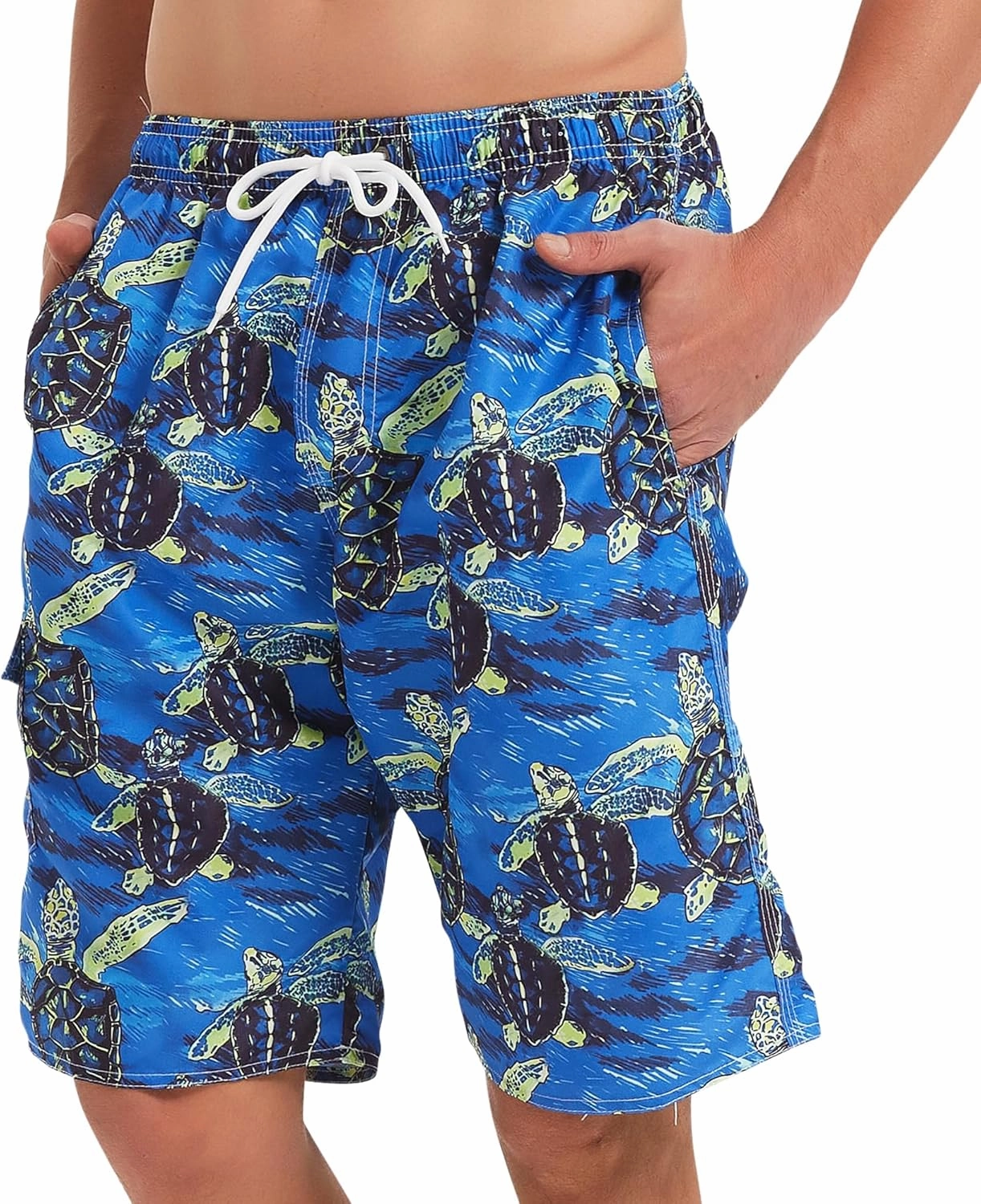 Mens Swim Trunks Swim Shorts Swimwear Swimsuit Beach Shorts Bathing Suits Quick Dry Waterproof